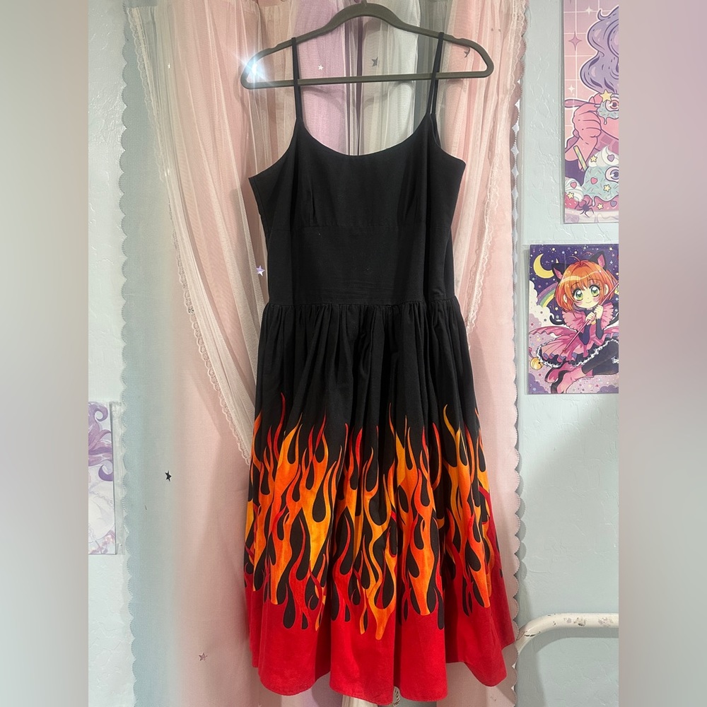 Bernie Dexter Flame Dress, Medium